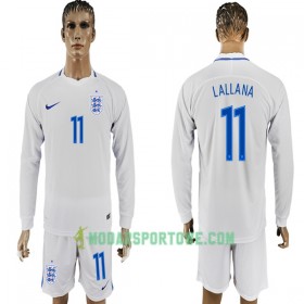 Koszulka Anglia Lallana 11 Mistrzostwa Świata 2018 Domowe Stroje Piłkarskie Długi Rękaw